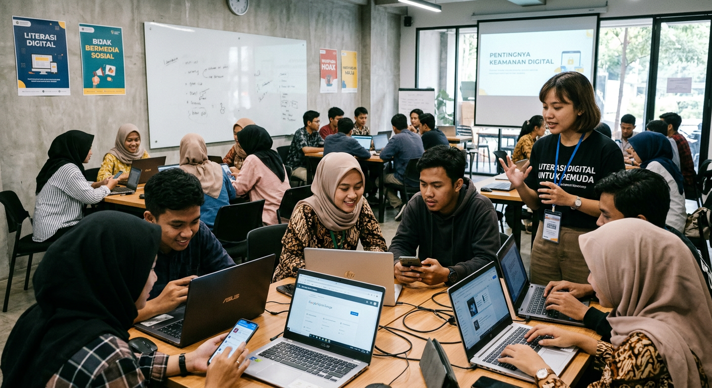 Workshop Literasi Digital Pemuda - kegiatan LIVESGP AMURANG