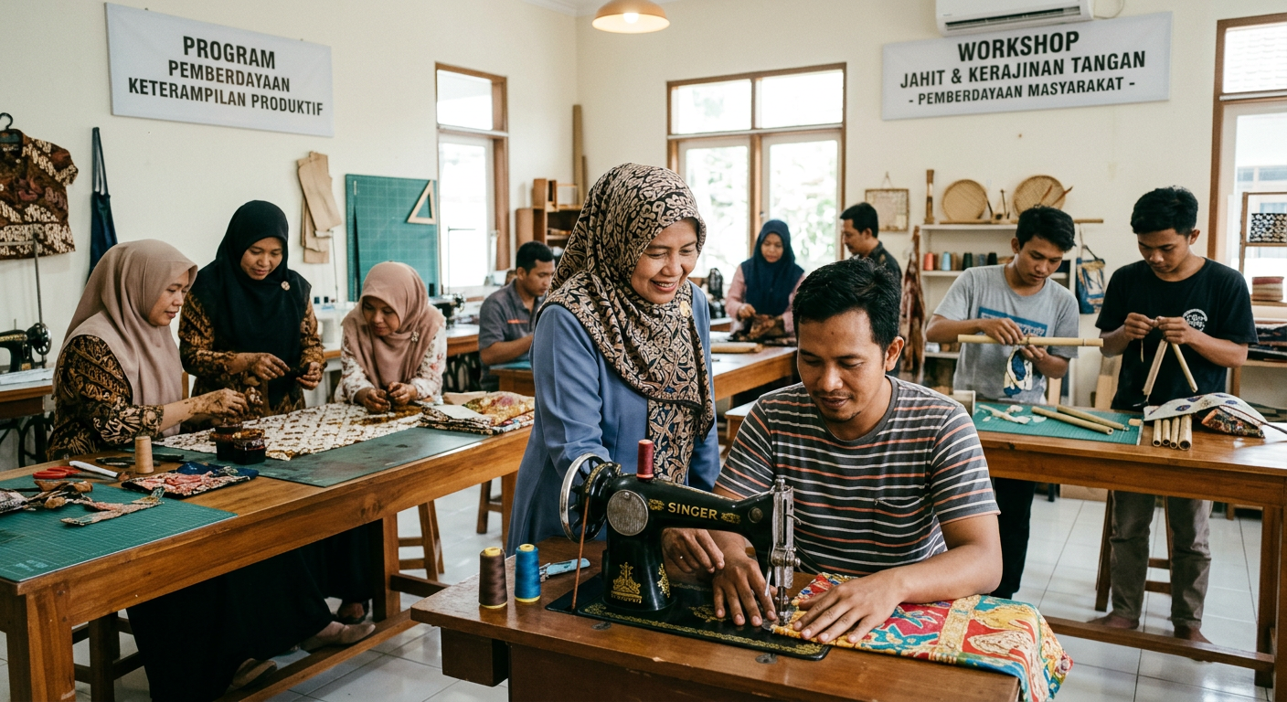 LIVESGP AMURANG Berdaya - Program pemberdayaan masyarakat dan peningkatan keterampilan produktif.